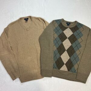 Dockers Men’s Sweater Lightweight Long Sleeve Lot Of 2 Size Med